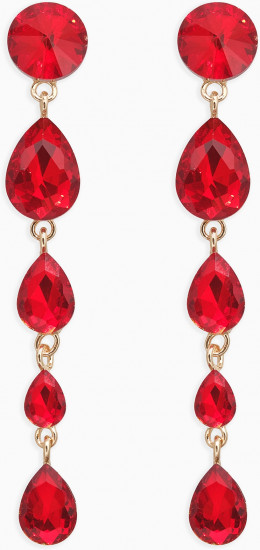 Серьги висячие женские «Драгоценность»