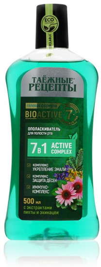 Ополаскиватель для полости рта с экстрактами пихты и эхинацеи «Active Complex 7 в 1»