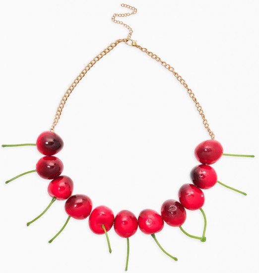 Колье на цепочке «Вишня»