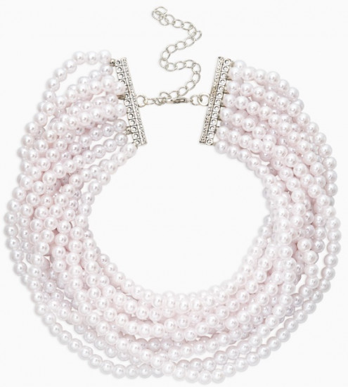 Чокер-бусы многослойный «Жемчужная императрица»