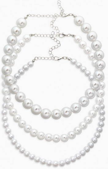 Чокеры из бусин «Сияние жемчуга»