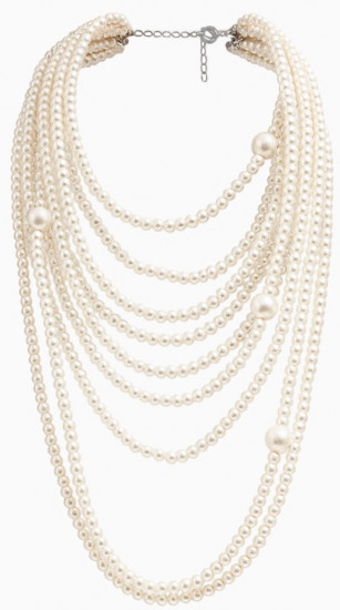 Бусы «Жемчуг» многоярусный 9 нитей