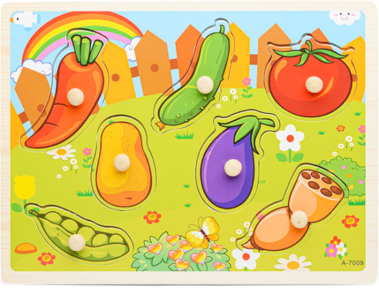 Пазл-вкладыш «Овощи»