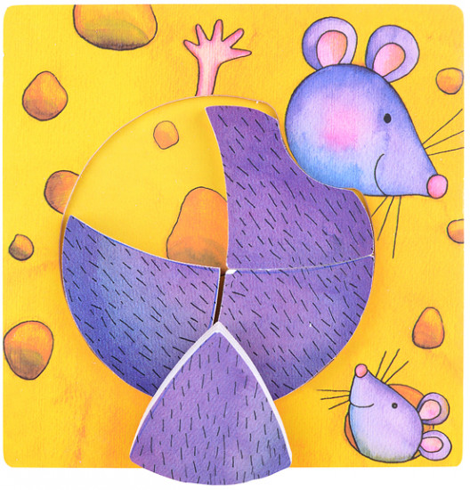 Пазл-вкладыш «Мышонок»