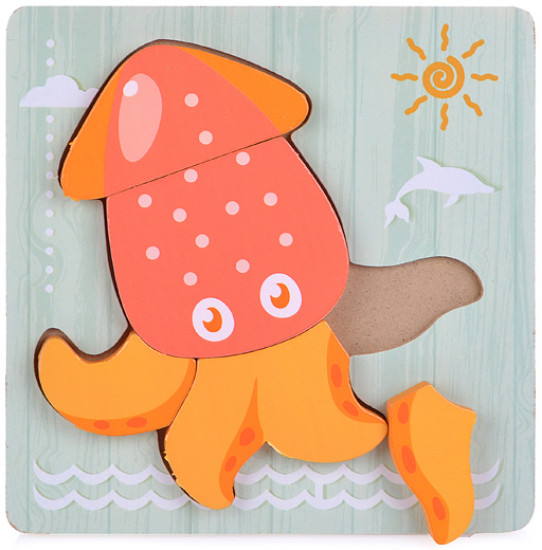 Пазл-вкладыш «Медуза»