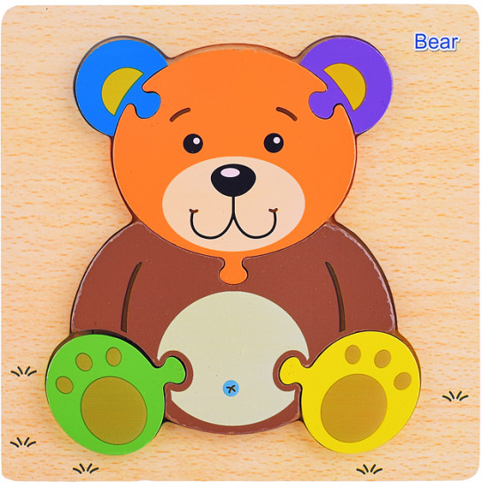 Пазл-вкладыш «Мишка»