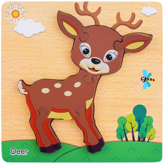 Пазл-вкладыш «Олененок»