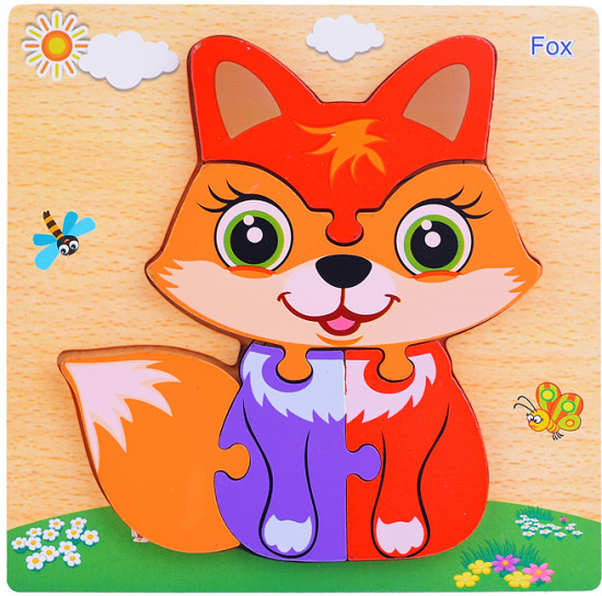 Пазл-вкладыш «Лисичка»