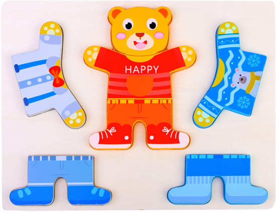 Пазл-вкладыш «Давай переоденемся»