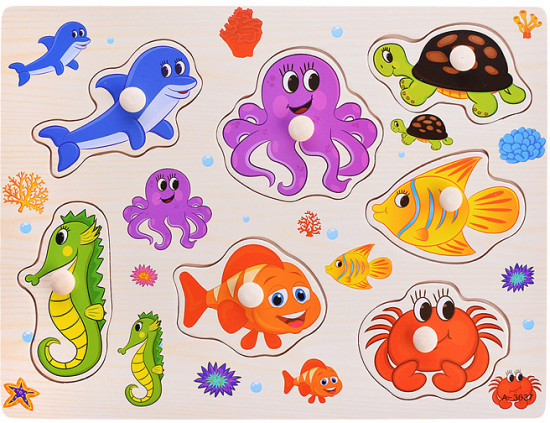 Пазл-вкладыш «Подводный мир»