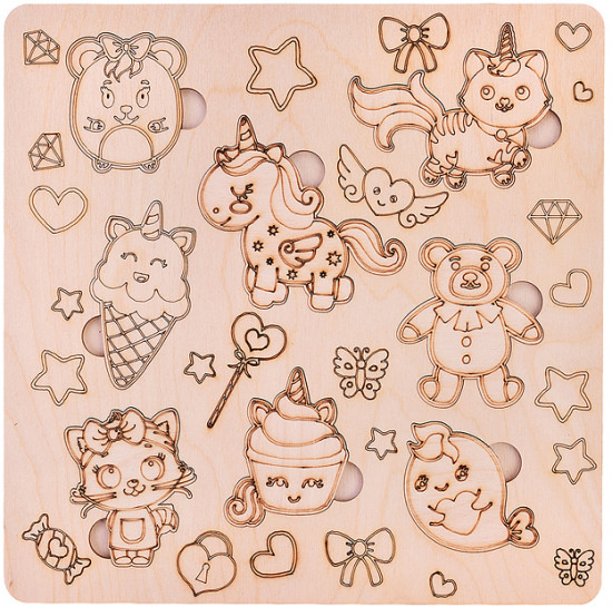 Пазл-вкладыш «Единороги»