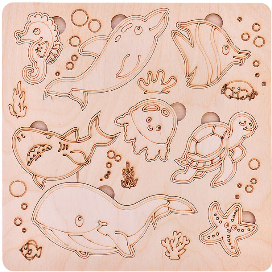 Пазл-вкладыш «Море»