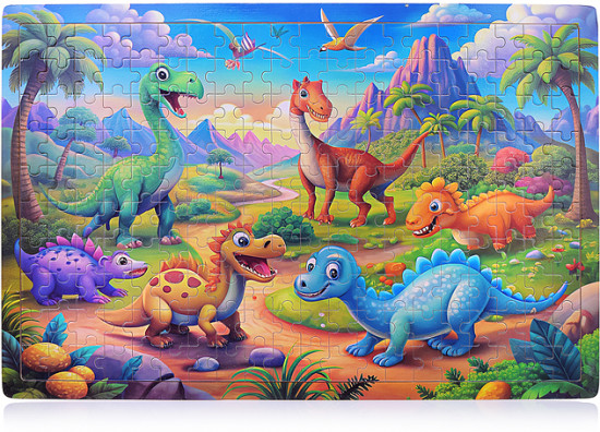 Пазл «Мир динозавров»