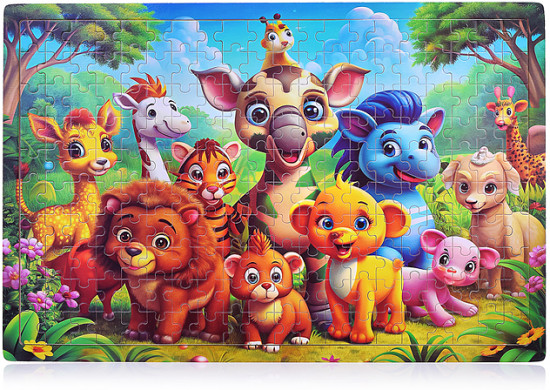 Пазл «Веселые животные»