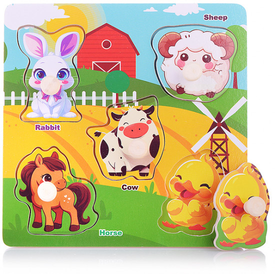 Пазл-вкладыш «Ферма»