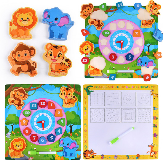 Пазл-вкладыш «Изучаем время. Африка»