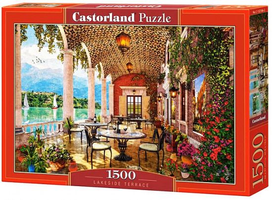 Пазл «Терраса на берегу озера»