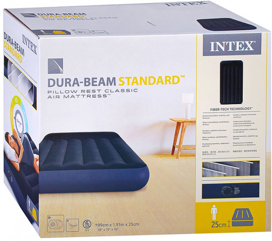 Матрас надувной со встроенным насосом «Pillow Rest Classic Airbed»