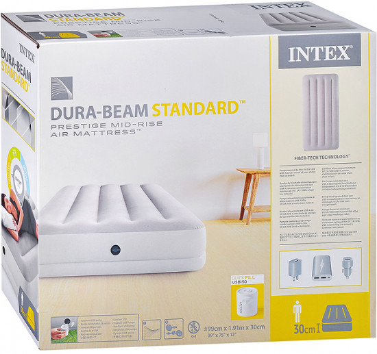 Матрас надувной с насосом «Prestige»