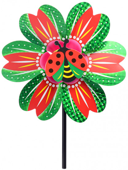 Ветерок «Божья коровка на цветке»