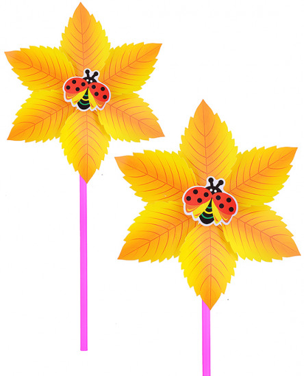 Ветерок «Листья с насекомым»