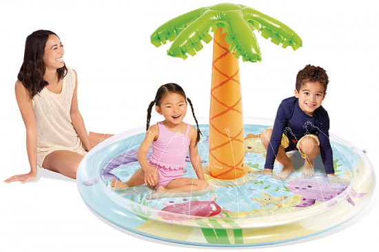 Бассейн детский надувной с фонтанчиками «Пальма»