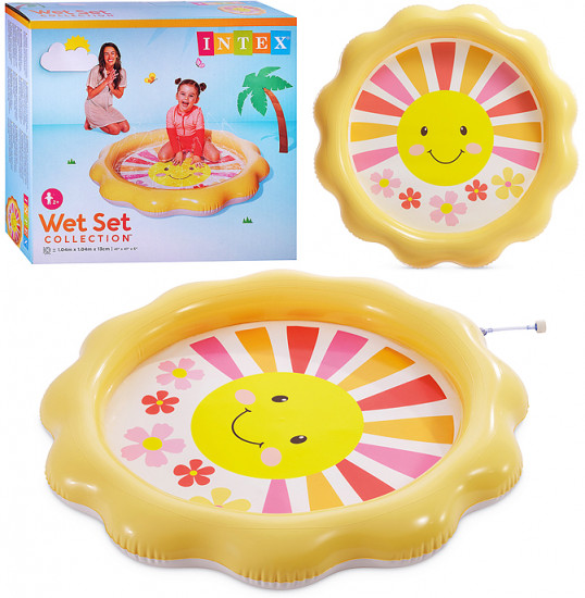 Надувной бассейн с брызгами «Солнышко»