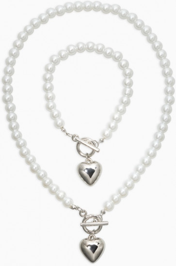 Комплект украшений «Жемчуг. Сердце»