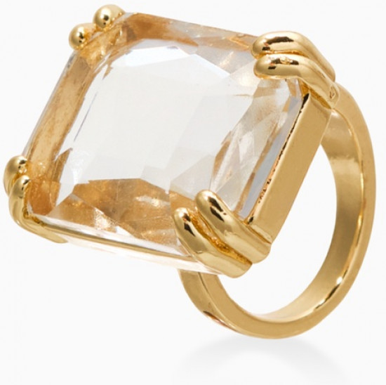 Кольцо с камнем «Империя. Прямоугольник с гранями»