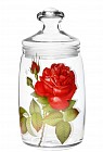 Банка для сыпучих продуктов «Алая роза» (1100 мл)