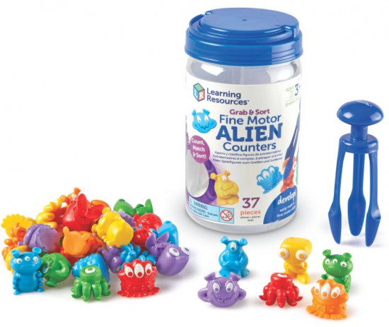 Сортировочные фишки для развития мелкой моторики «Захват инопланетянами»