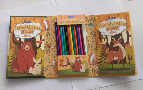 Набор для творчества и раскрашивания Colouring Book Set «Книга-раскраска Animal»