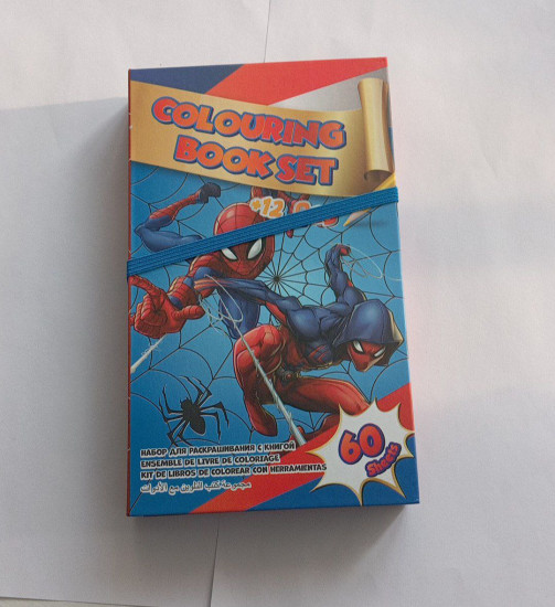 Набор для творчества и раскрашивания Colouring Book Set «Книга-раскраска Спайдермен»