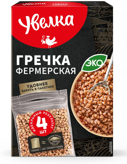 Гречка в пакетиках для варки «Фермерская»