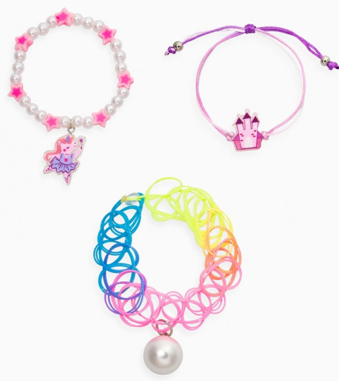 Набор детских браслетов «Замок и Единорог»