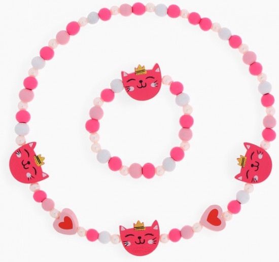 Набор детских украшений «Кошечка в короне»