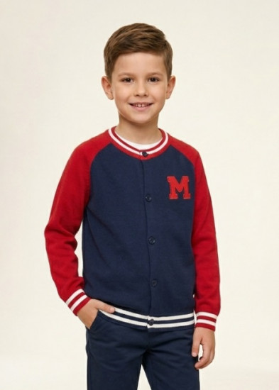 Бомбер трикотажный для мальчиков