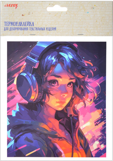 Термонаклейка для декорирования текстильных изделий «Music Girl»