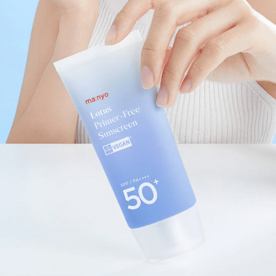 Солнцезащитный крем-праймер с экстрактом лотоса «Lotus Primer-Free Sunscreen»