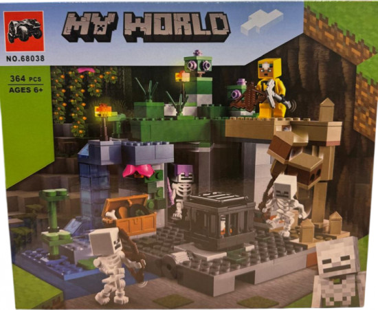 Конструктор «Minecraft. Болото скелетов. Пещера с мобами»