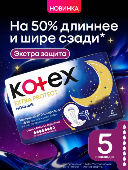 Прокладки женские ночные «Extra Protect. Экстразащита»