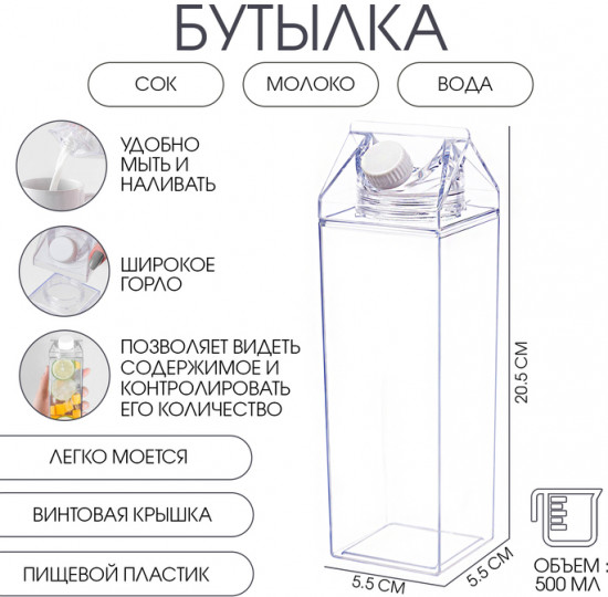 Бутылка для напитков «Пакетик»