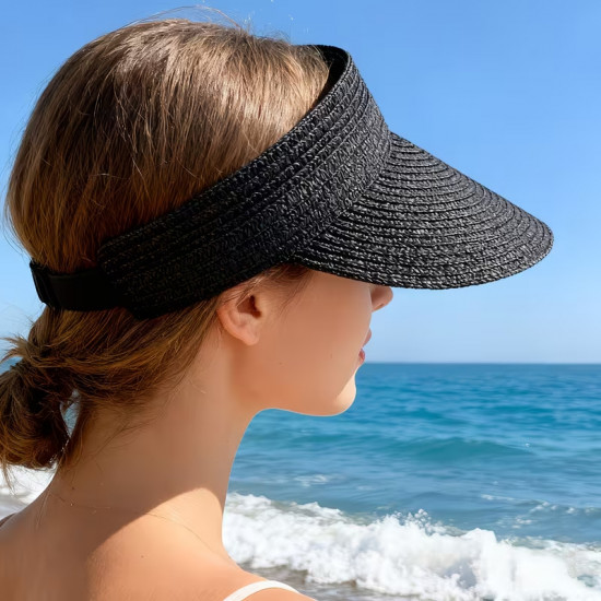 Козырёк женский плетёный