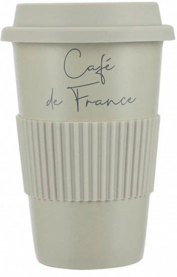 Кружка с силиконовой крышкой и манжетой «Linea di Porcellana»