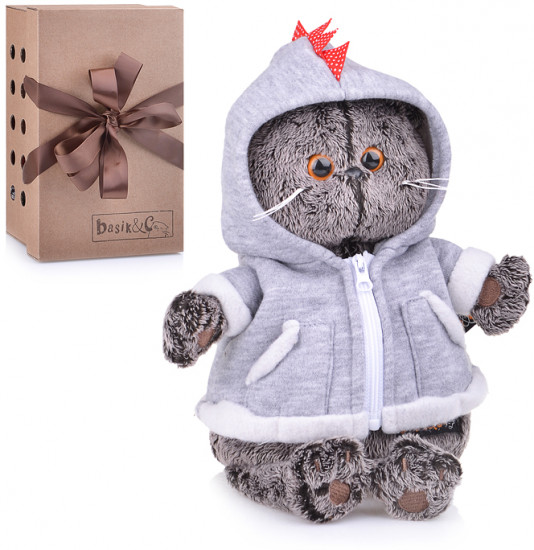 Игрушка мягкая «Кот Басик в толстовке дракончик»