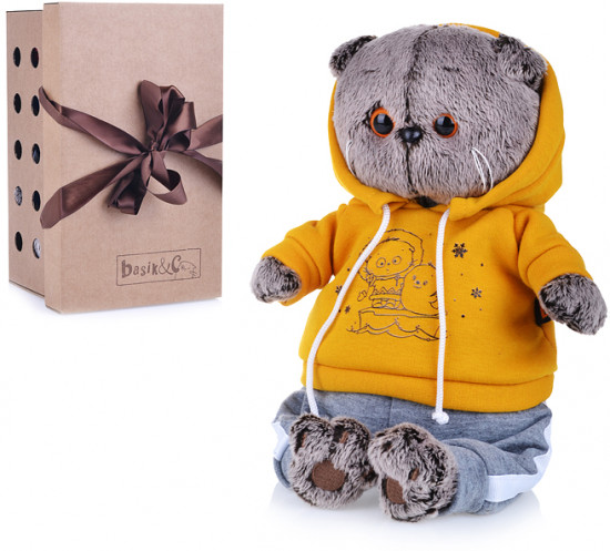 Игрушка мягкая «Кот Басик в спортивном костюме»