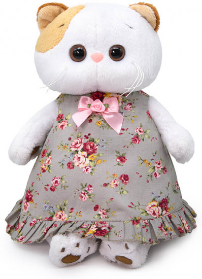 Игрушка мягкая «Кошка Ли-Ли в платье с розами»