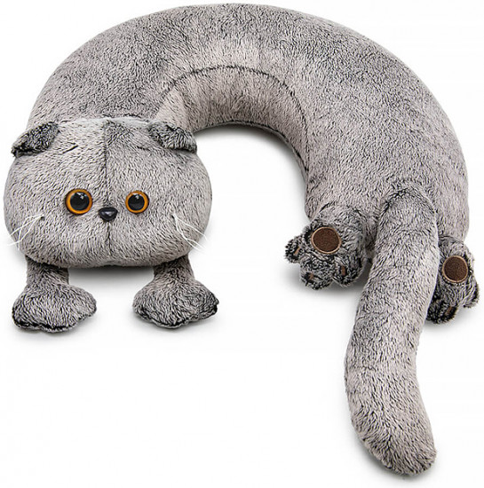 Игрушка мягкая «Кот Басик игрушка-подушка на шею»