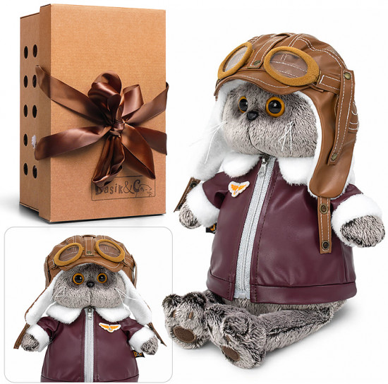 Игрушка мягкая «Кот Басик Авиатор»