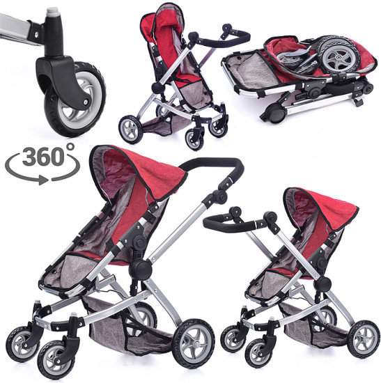 Коляска для кукол прогулочная